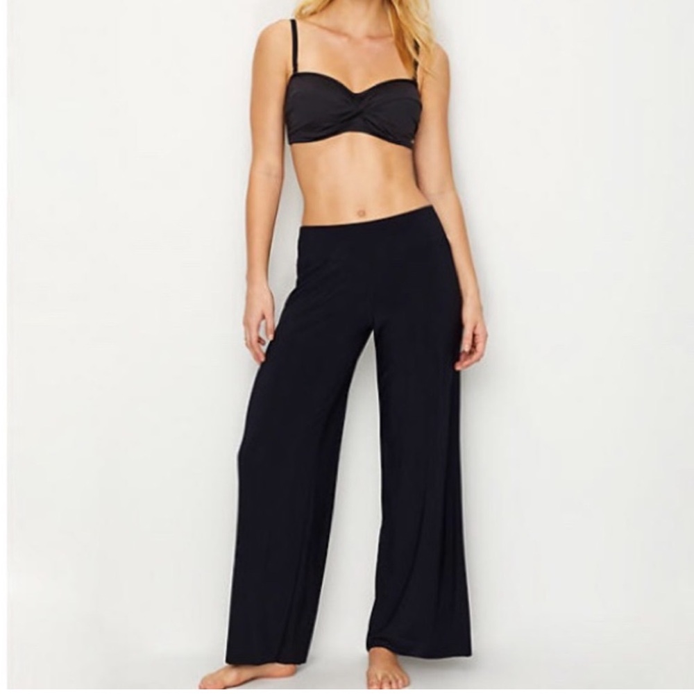 Magicsuit Cabana Black Wide Leg Pants Cover Up Size Small - Picture 10 of 10